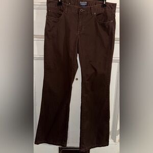 Polo Jean Company Brand
Chocolate Brown twill pants  size 12x30